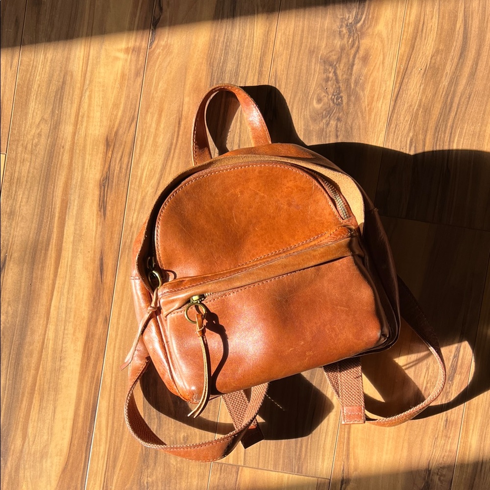 Madewell Mini Lorimer Leather Backpack